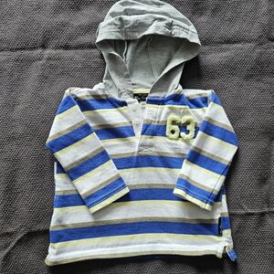 Ben Sherman Blue & White Toddler Rugby Hoodie